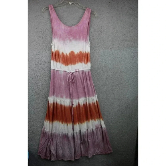 Knox Rose Dip Dye Maxi Dress-Size Small-Sleeveless-Drawstring-Low Back - Picture 1 of 8